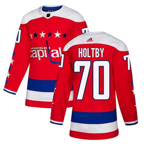 Youth Adidas Washington Capitals #70 Braden Holtby Red Alternate Authentic Stitched NHL Jersey