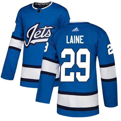 Youth Adidas Winnipeg Jets #29 Patrik Laine Blue Alternate Authentic Stitched NHL Jersey