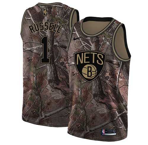 Youth Nike Brooklyn Nets #1 D'Angelo Russell Camo NBA Swingman Realtree Collection Jersey