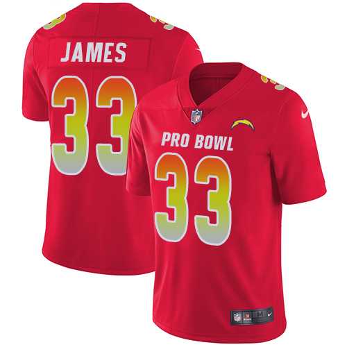 Youth Nike Los Angeles Chargers #33 Derwin James Red Stitched NFL Limited AFC 2019 Pro Bowl Jersey