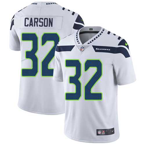 Youth Nike Seattle Seahawks #32 Chris Carson White Stitched NFL Vapor Untouchable Limited Jersey