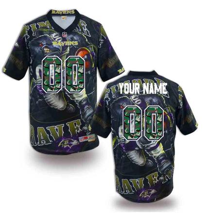 Nike Baltimore Ravens Camo Number Customized NFL Jerseys