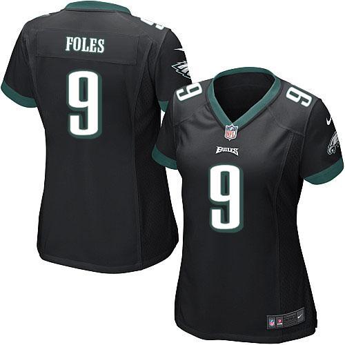 Women Nike Philadelphia Eagles #9 Nick Foles Black NFL Jerseys