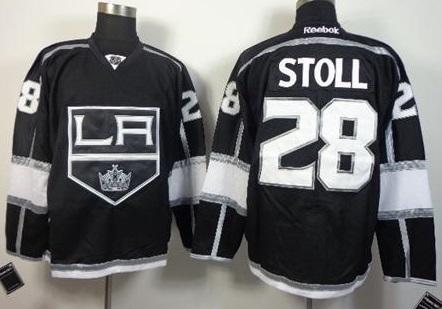 Los Angeles Kings #28 Jarret Stoll Black Home Stitched NHL Jersey
