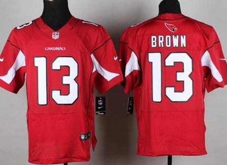 Nike Arizona Cardinals #13 Jaron Brown Red Team Color Stitched NFL Elite Jersey