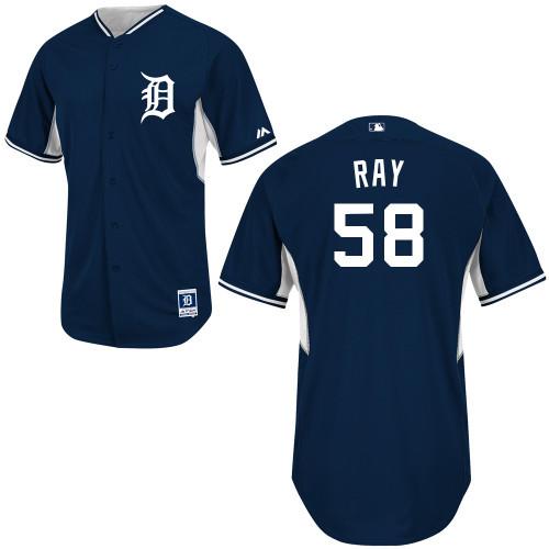 Detroit Tigers #58 Robbie Ray Blue Authentic 2014 Cool Base BP MLB Jersey
