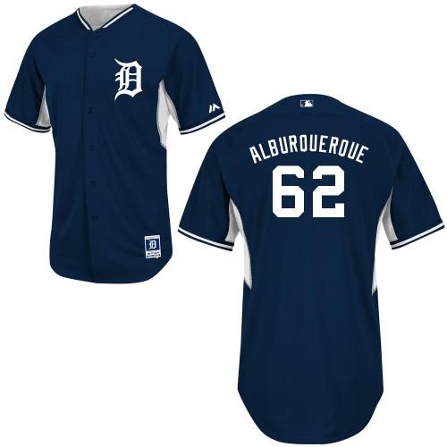 Detroit Tigers #62 Al Alburquerque Blue Authentic 2014 Cool Base BP MLB Jersey