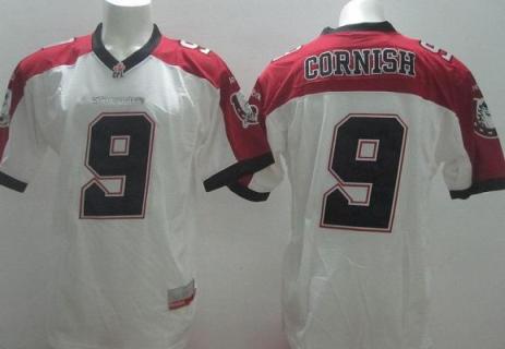 Calgary Stampeders #9 Cornish White Stitched CFL Jersey