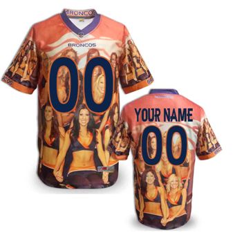 Denver Broncos Customized Fanatical Version NFL Jerseys-0015