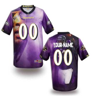 Baltimore Ravens Customized Fanatical Version NFL Jerseys-003