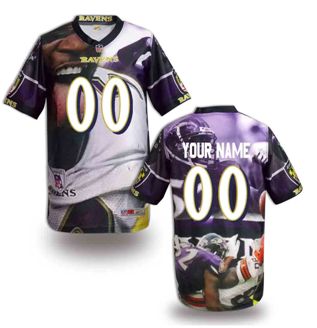Baltimore Ravens Customized Fanatical Version NFL Jerseys-004