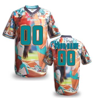 Miami Dolphins Customized Fanatical Version NFL Jerseys-006