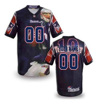 New England Patriots Customized Fanatical Version NFL Jerseys-0010