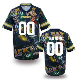 Green Bay Packers Customized Fanatical Version NFL Jerseys-002