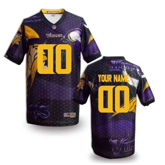 Minnesota Vikings Customized Fanatical Version NFL Jerseys-007