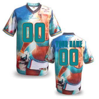 Miami Dolphins Customized Fanatical Version NFL Jerseys-007