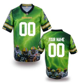 Green Bay Packers Customized Fanatical Version NFL Jerseys-003
