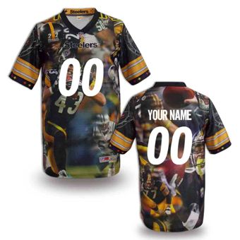Pittsburgh Steelers Customized Fanatical Version NFL Jerseys-007