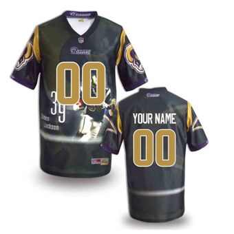 St. Louis Rams Customized Fanatical Version NFL Jerseys-008