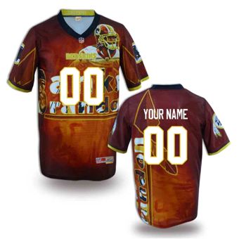Washington Redskins Customized Fanatical Version NFL Jerseys-004