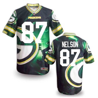 Nike Green Bay Packers 87 Jordy Nelson Fanatical Version NFL Jerseys (6)