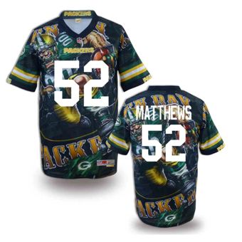 Nike Green Bay Packers 52 Clay Matthews Fanatical Version NFL Jerseys (1)