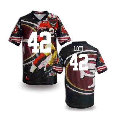 Nike San Francisco 49ers 42 Ronnie Lott Fanatical Version NFL Jerseys (5)