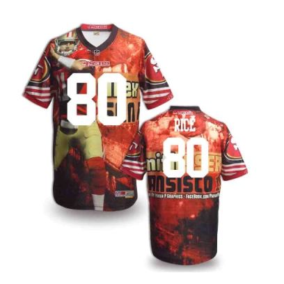 Nike San Francisco 49ers 80 Jerry Rice Fanatical Version NFL Jerseys (7)