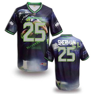 Nike Seattle Seahawks 25 Richard Sherman Fanatical Version NFL Jerseys (6)
