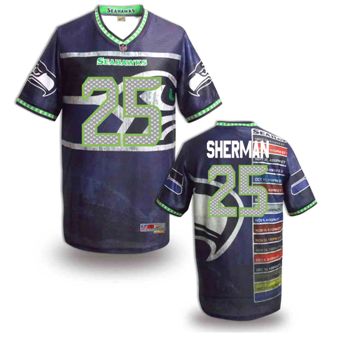 Nike Seattle Seahawks 25 Richard Sherman Fanatical Version NFL Jerseys (5)