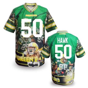 Nike Green Bay Packers 50 A.J.Hawk Fanatical Version NFL Jerseys (8)