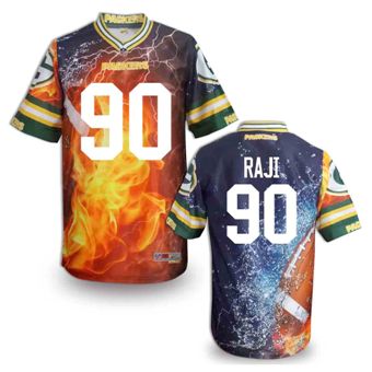 Nike Green Bay Packers #90 B.J. Raji Fanatical Version NFL Jerseys (4)