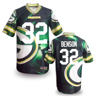 Nike Green Bay Packers #32 Cedric Benson Fanatical Version NFL Jerseys (6)
