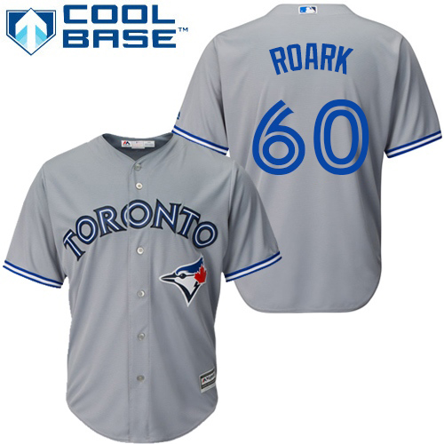 Blue Jays #60 Tanner Roark Grey New Cool Base Stitched MLB Jersey