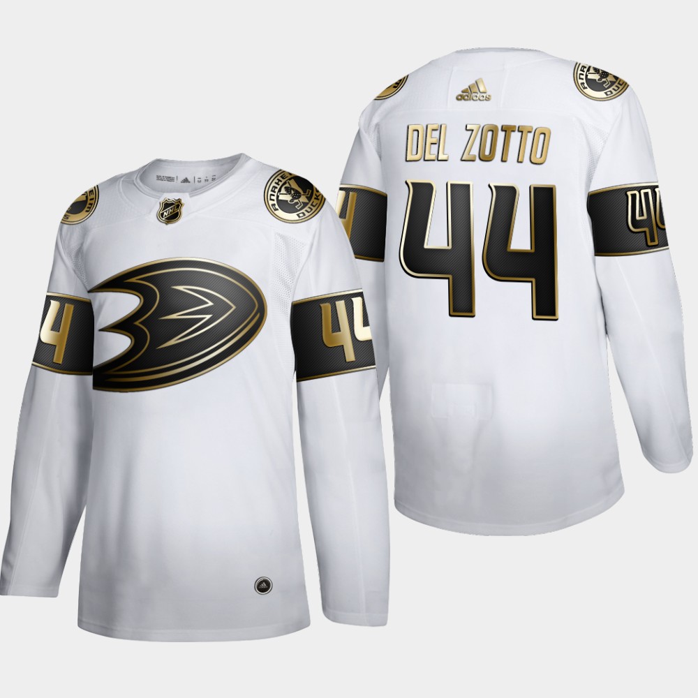 Anaheim Ducks #44 Michael Del Zotto Men's Adidas White Golden Edition Limited Stitched NHL Jersey