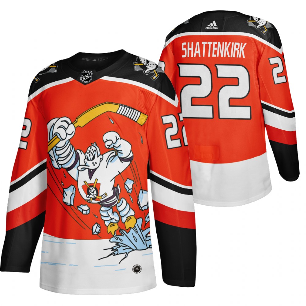 Anaheim Ducks #22 Kevin Shattenkirk Red Men's Adidas 2020-21 Alternate Authentic Player NHL Jersey