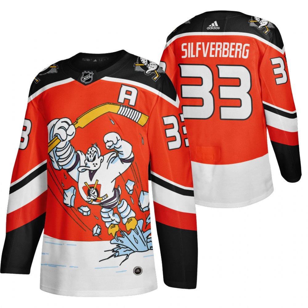 Anaheim Ducks #33 Jakob Silfverberg Red Men's Adidas 2020-21 Alternate Authentic Player NHL Jersey