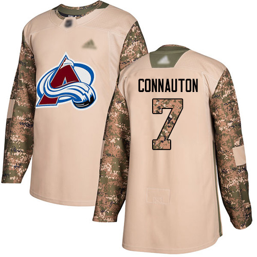 Adidas Avalanche #7 Kevin Connauton Camo Authentic 2017 Veterans Day Stitched NHL Jersey