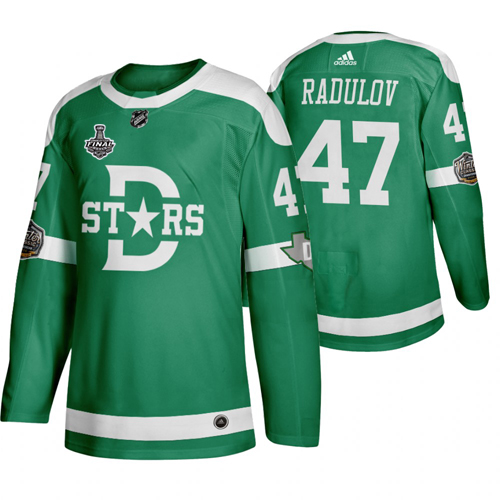 Adidas Dallas Stars #47 Alexander Radulov Men's Green 2020 Stanley Cup Final Stitched Classic Retro NHL Jersey