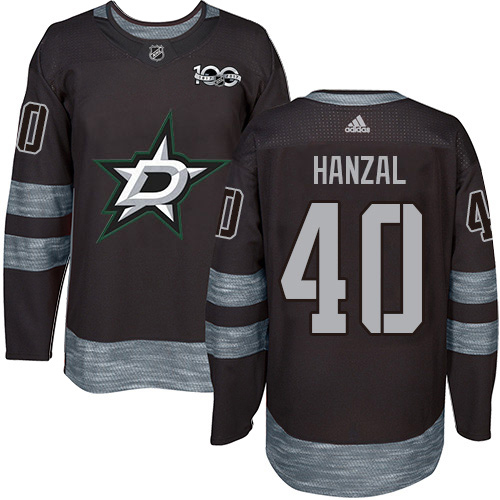 Adidas Stars #40 Martin Hanzal Black 1917-2017 100th Anniversary Stitched NHL Jersey