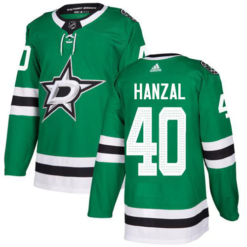 Adidas Stars #40 Martin Hanzal Green Home Authentic Stitched NHL Jersey