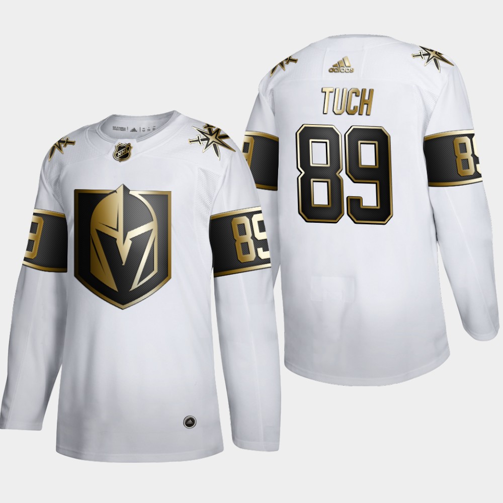 Vegas Golden Knights #89 Alex Tuch Men's Adidas White Golden Edition Limited Stitched NHL Jersey