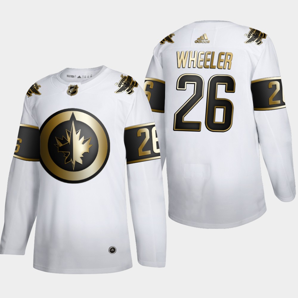 Winnipeg Jets #26 Blake Wheeler Men's Adidas White Golden Edition Limited Stitched NHL Jersey