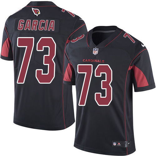 Nike Cardinals #73 Max Garcia Black Men's Stitched NFL Limited Rush Jersey