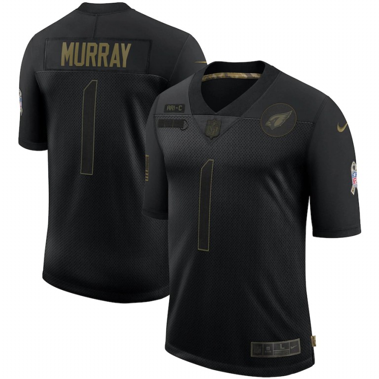 Arizona Cardinals #1 Kyler Murray Nike 2020 Salute To Service Limited Jersey Black