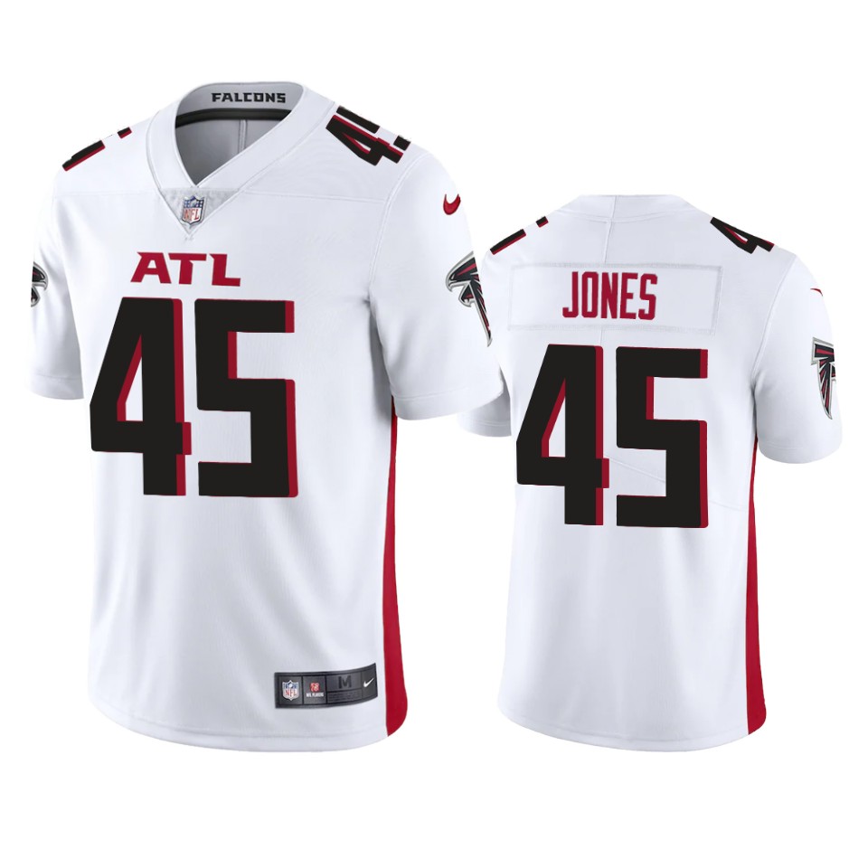 Atlanta Falcons #45 Deion Jones Men's Nike White 2020 Vapor Untouchable Limited NFL Jersey