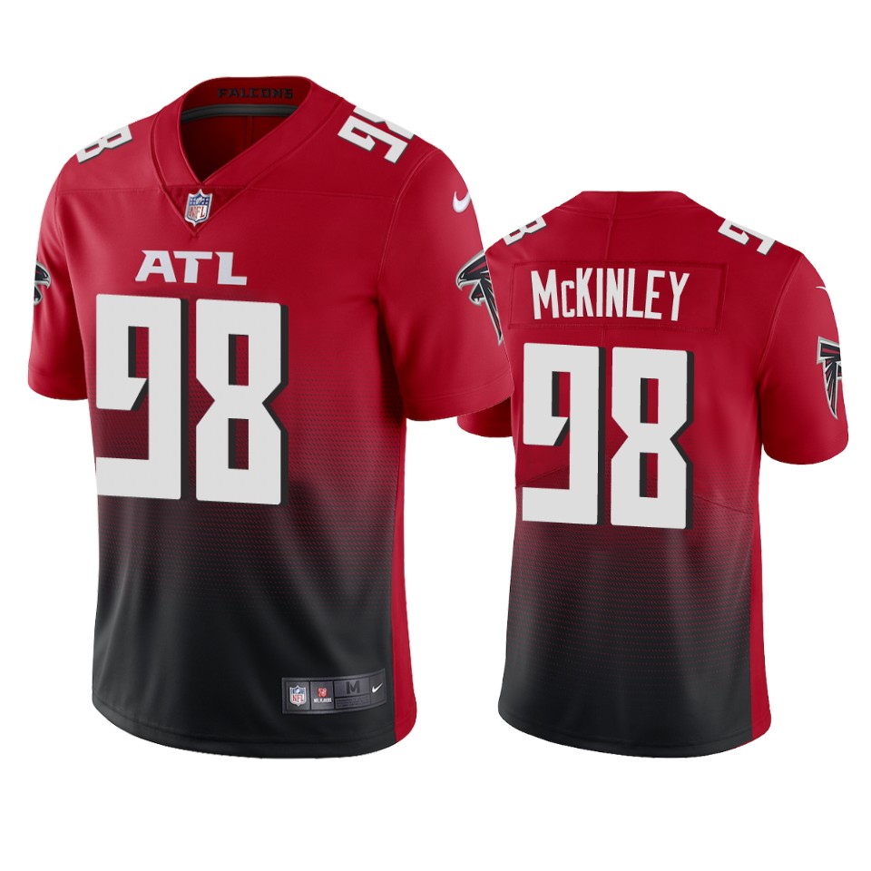 Atlanta Falcons #98 Takkarist Mckinley Men's Nike Red 2nd Alternate 2020 Vapor Untouchable Limited NFL Jersey