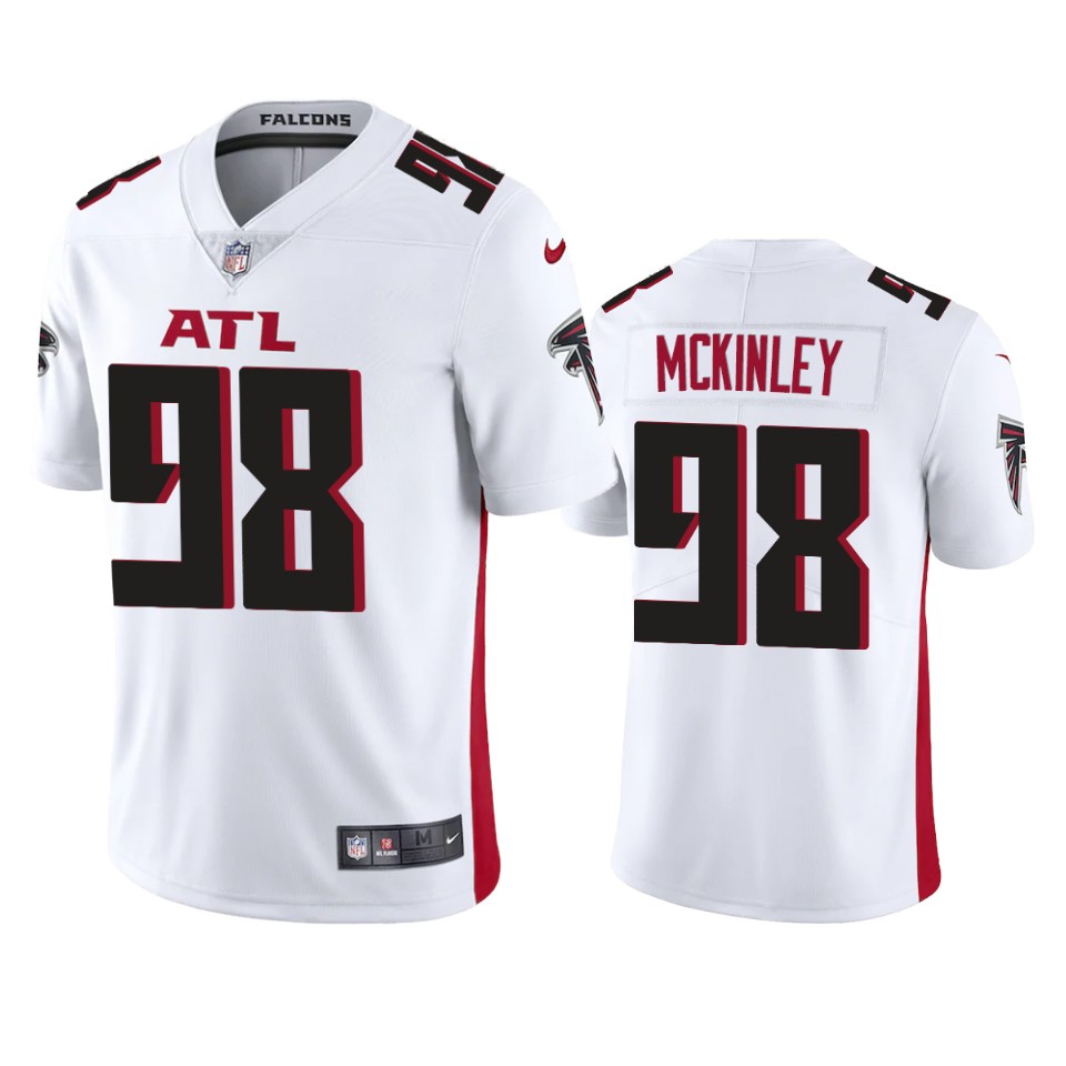 Atlanta Falcons #98 Takkarist Mckinley Men's Nike White 2020 Vapor Untouchable Limited NFL Jersey