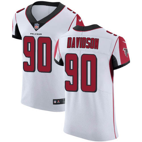 Nike Falcons #90 Marlon Davidson White Men's Stitched NFL New Elite Jersey
