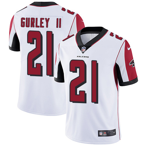 Nike Falcons #21 Todd Gurley II White Men's Stitched NFL Vapor Untouchable Limited Jersey